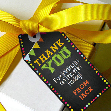 Back To School Campout Party Favor Tags