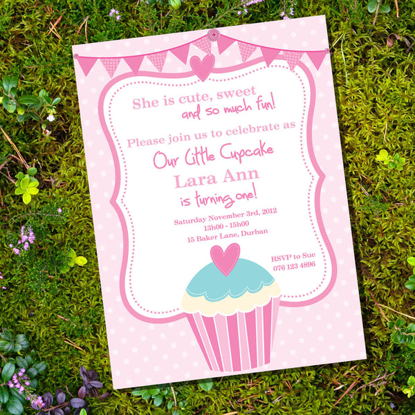 Little Cupcake Birthday Party Invitation – Sunshine Parties little-cupcake-birthday-party-invitation-sunshine-parties