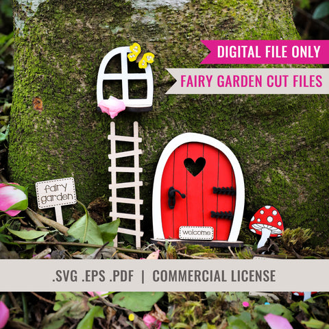 Fairy Garden Laser Cut SVG files