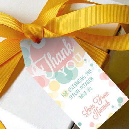 6 Sunshine Yellow Paper Cardstock Tags