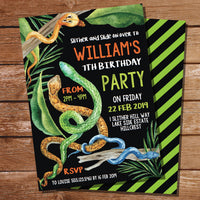 Snake Party Invitation