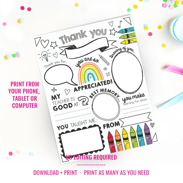 teacher-appreciation-day-gift-all-about-teacher-fill-in-blank-printa-sunshine-parties for Fill In The Blank Thank You Cards Printable Free Teacher Appreciation Day Gift | All About Teacher Fill in Blank Printa – Sunshine Parties for Fill In The Blank Thank You Cards Printable Free