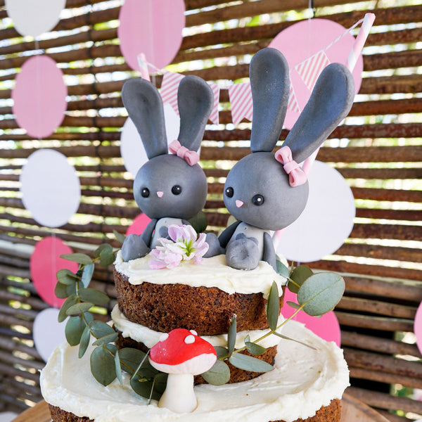 Twin Bunny Baby Shower Decorations for Girls