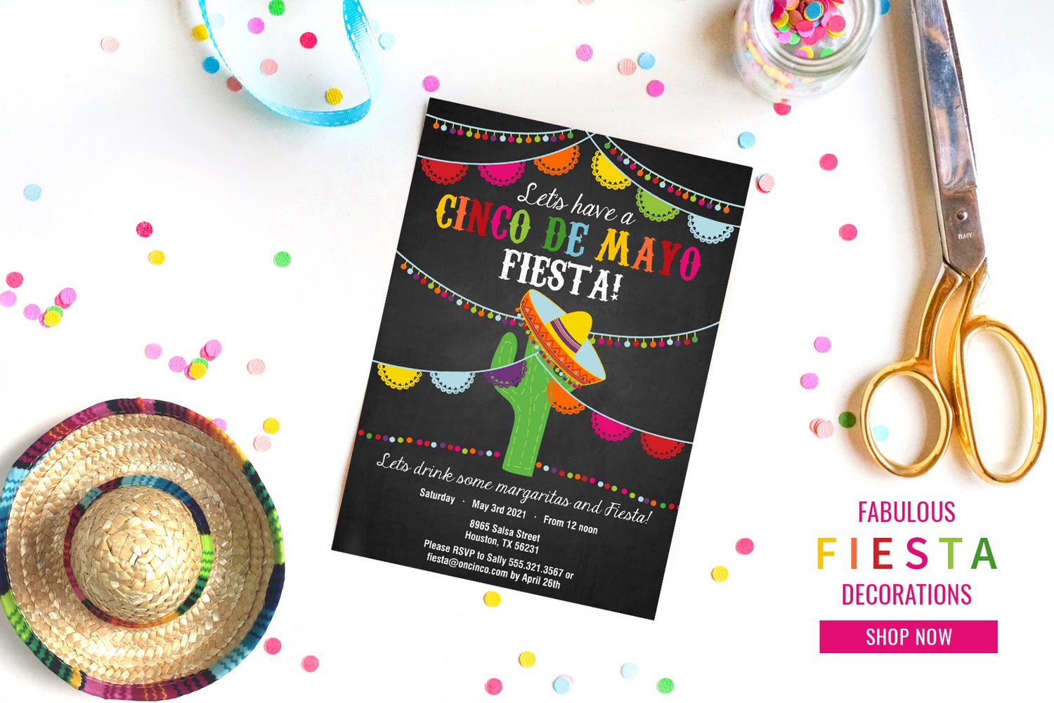 GET YOUR FIESTA Printables, Décor & More!