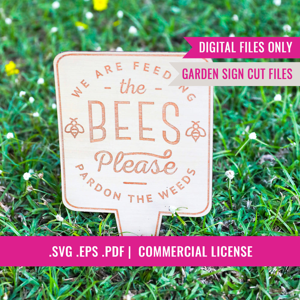 Cartello decorativo verticale per giardino, motivo Pardon Our Weeds We 're Feeding The Bees su entrambi i lati, per decorazione esterna, 30 x 40 cm Cartello decorativo verticale per giardino, motivo Pardon Our Weeds We 're Feeding The Bees su entrambi i lati, per decorazione esterna, 30 x 40 cm