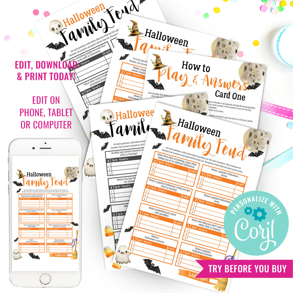 printable-halloween-family-feud-game-holiday-group-game-halloween-sunshine-parties for Free Printable Family Feud Game Printable Halloween Family Feud Game | Holiday Group Game | Halloween – Sunshine Parties for Free Printable Family Feud Game