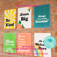 Classroom Motivational Poster | Classroom Poster for Kids | Printable Back To School Décor For Teacher