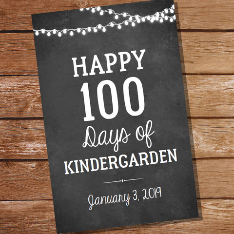 Happy 100 Days Poster
