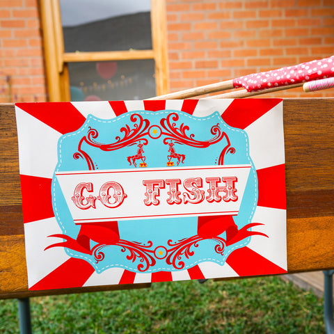 Backyard Carnival Party Game Signs
