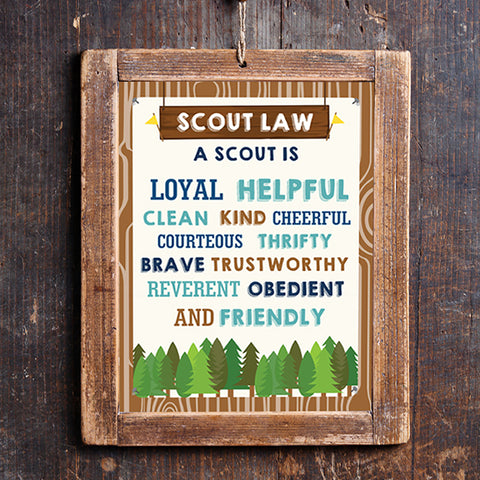Boy Scout Law Poster