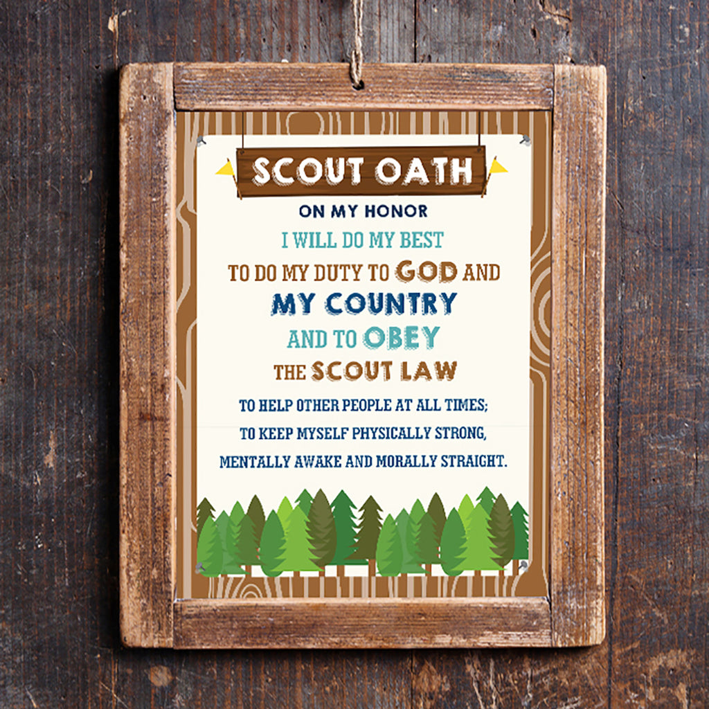 Boy Scout Oath Poster