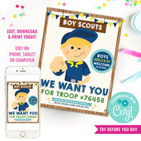 Boy Scouts Recruitment Flyer Printable