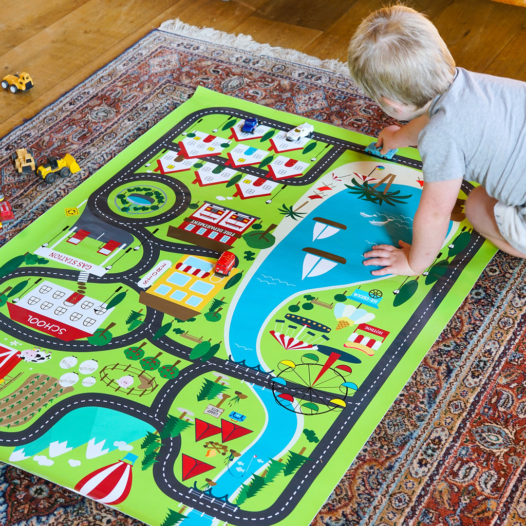Boys Activity Mat Game | Village Activity Mat for Playtime
