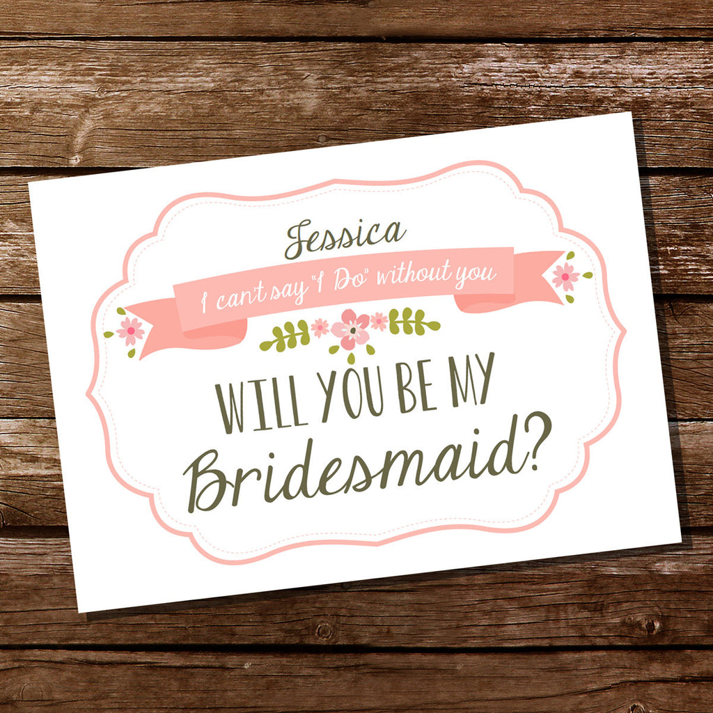 Bridesmaid Invitation Cards | Will you be my Bridesmaid