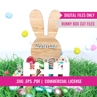 Easter Crate svg | Easter Bunny Egg Box svg | Digital Download, Glowforge file, SVG, EPS and PDF Files
