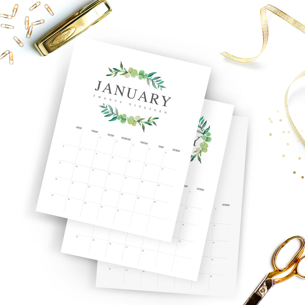 2019 Foliage Planner Calendar