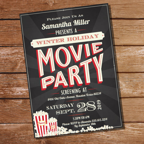 Movie Party Invitation