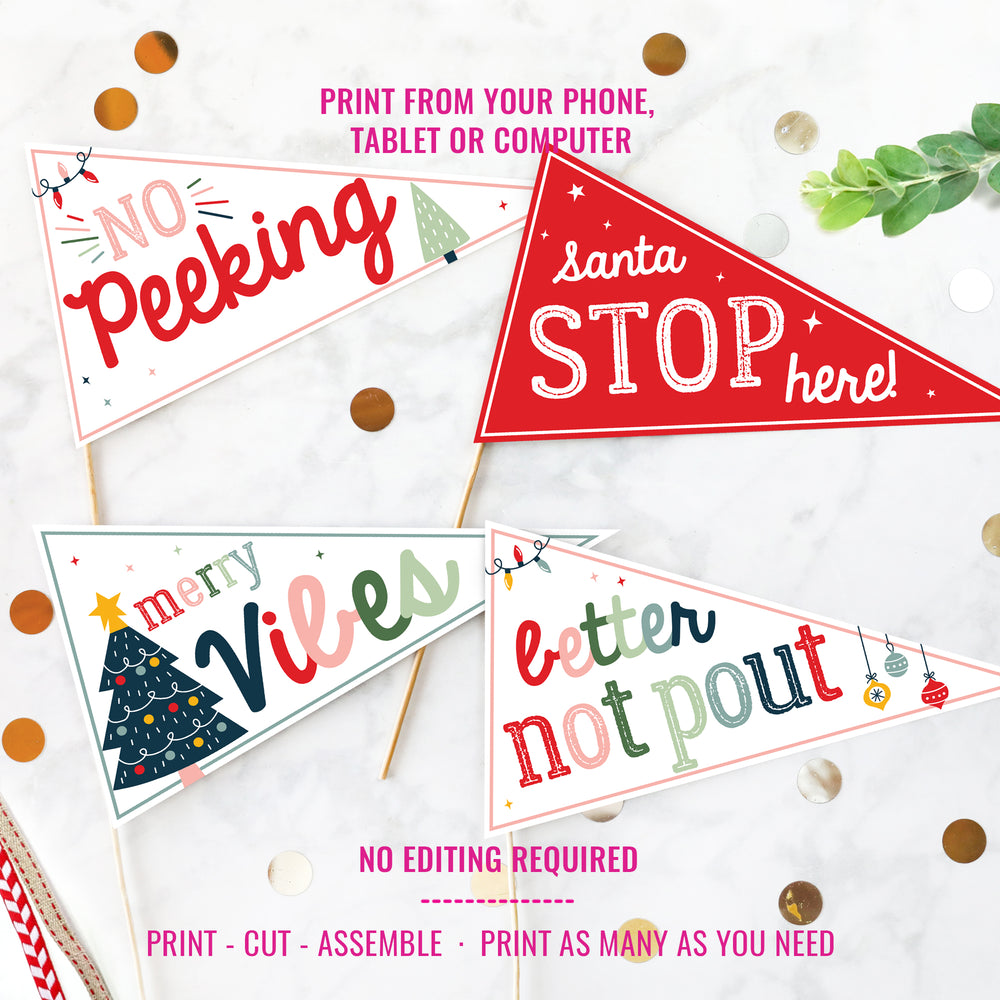 Christmas Printable Pennant Flag | DIY Gift Printable Colorful Christm – Sunshine Parties christmas-printable-pennant-flag-diy-gift-printable-colorful-christm-sunshine-parties