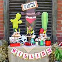 Cowboy Birthday Party Set | Amazing Cowboy Party Activities, Labels, Signs and  Party Decor