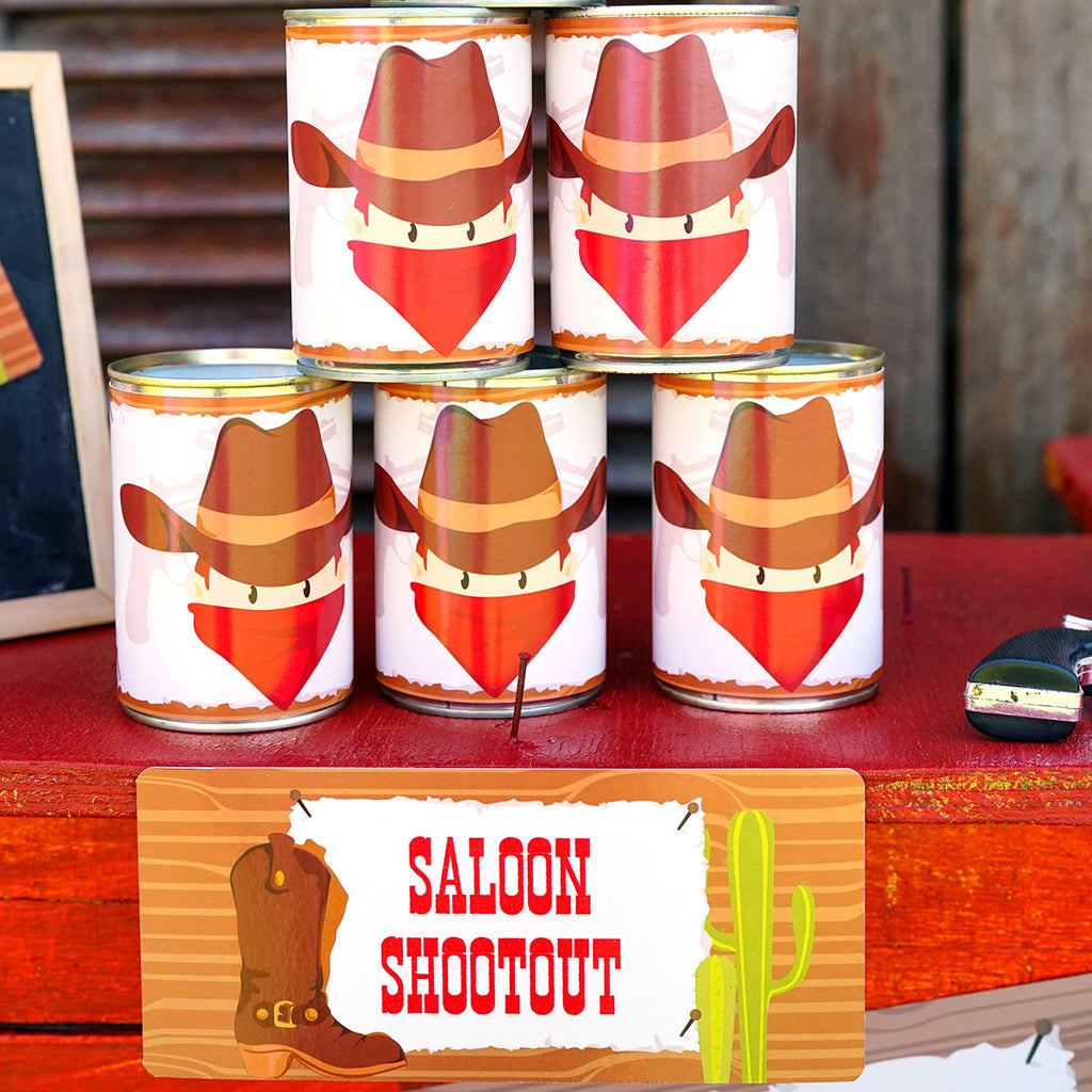 Cowboy Party Saloon Shootout Game