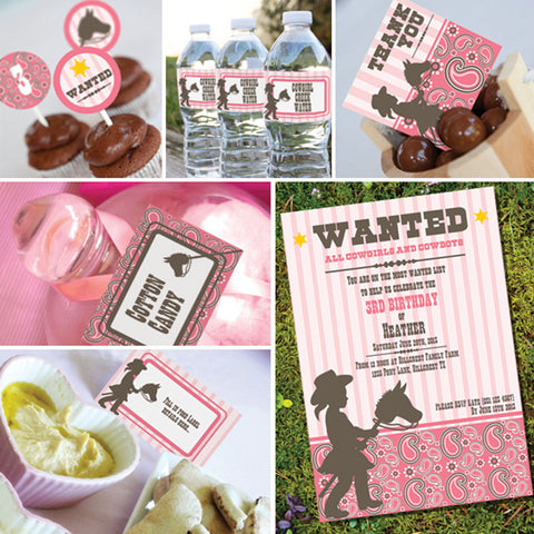 Cowgirl Birthday Party Decorations 