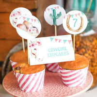 Cowgirl Cupcake Toppers