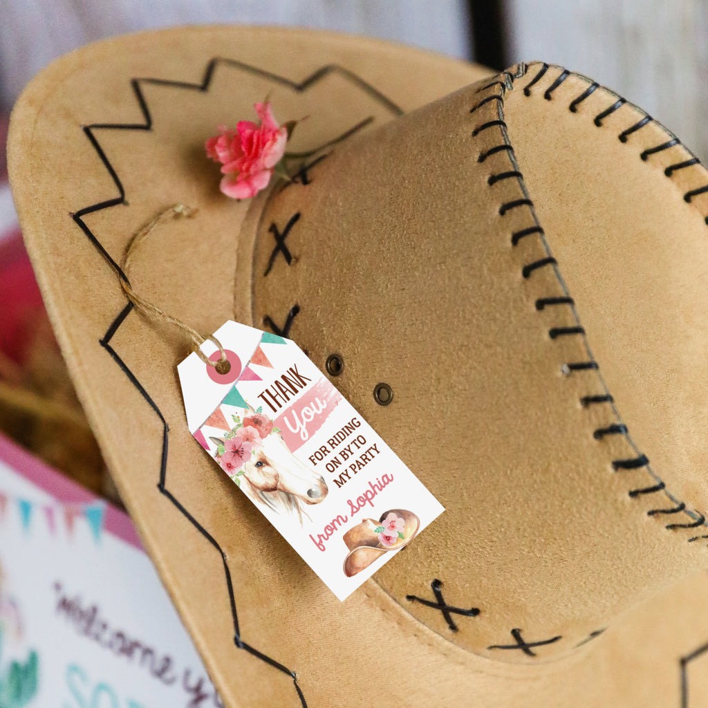 Cowgirl Birthday Party Favor