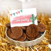 Cowgirl Party Food Label