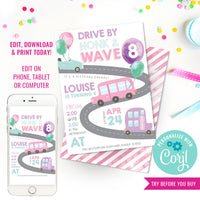 Drive By Birthday Party Invitation