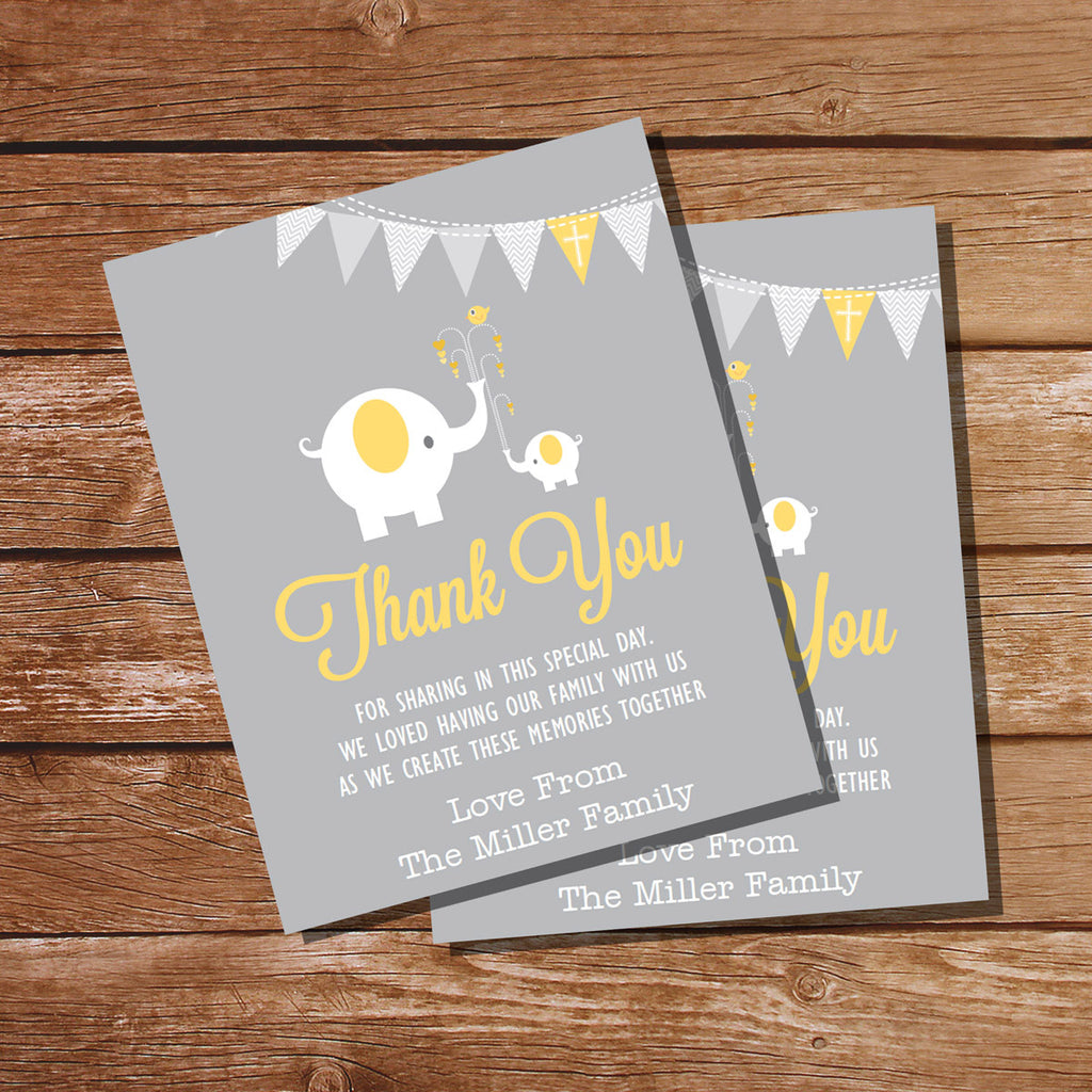 First Communion / Baptism / Christening Thank You Card for Girls or Boys