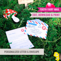 Fairy Garden Mail and Envelope | Printable Tooth Fairy Letter