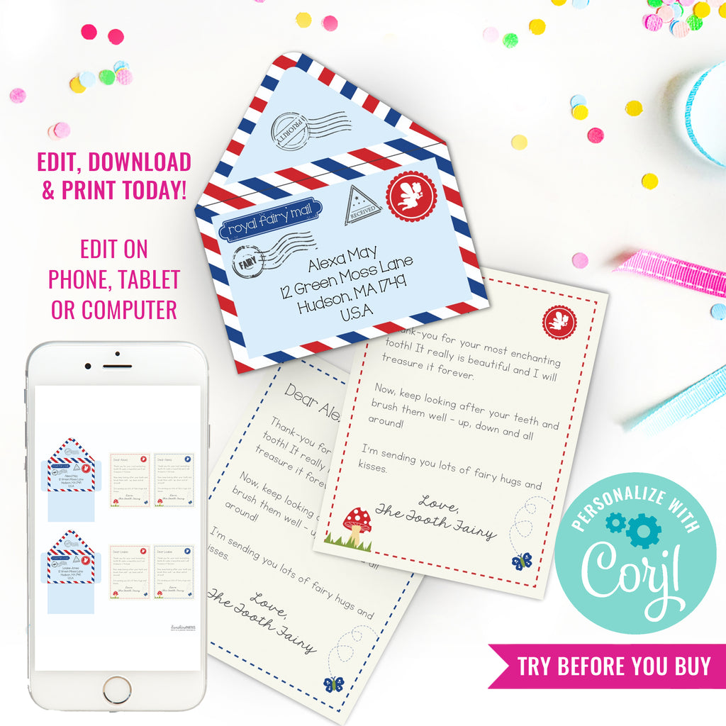 Fairy Garden Mail and Envelope | Tooth Fairy Letter | Printable Letter – Sunshine Parties fairy-garden-mail-and-envelope-tooth-fairy-letter-printable-letter-sunshine-parties