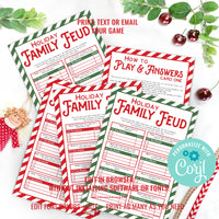Family Feud Christmas Game | Holiday Family Game | Family Feud Table Game
