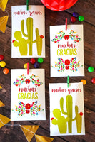 Fiesta Favor Bags - Flowers and cactus