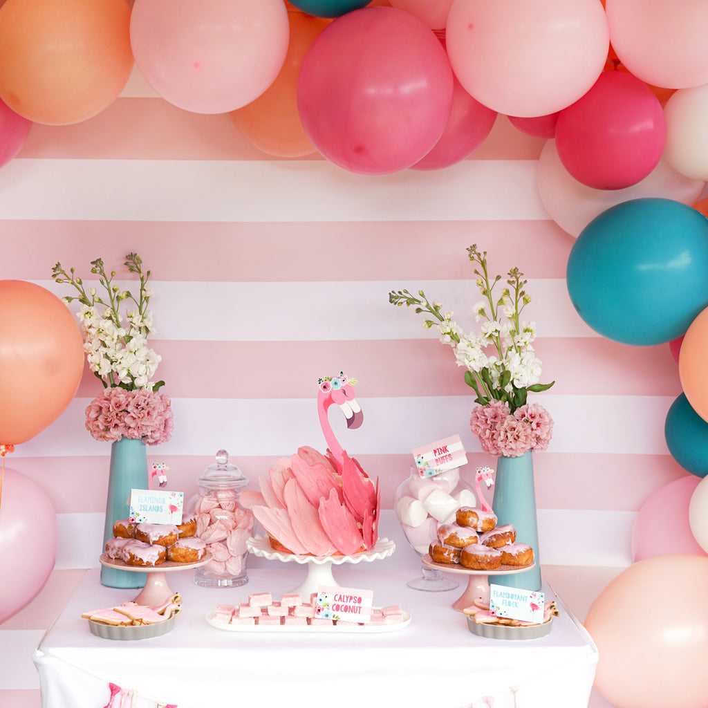 Flamingo Birthday Party Backdrop Decoration | Flamingo backdrop