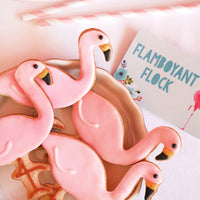 Flamingo Food Label Cards | Flamingo Party Decorations Food Tent Cards