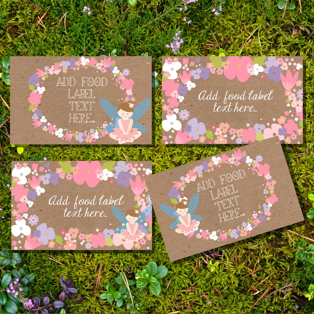 Flower Fairy Party Food Label Tent Cards | Woodland Fairy Buffet Cards – Sunshine Parties flower-fairy-party-food-label-tent-cards-woodland-fairy-buffet-cards-sunshine-parties