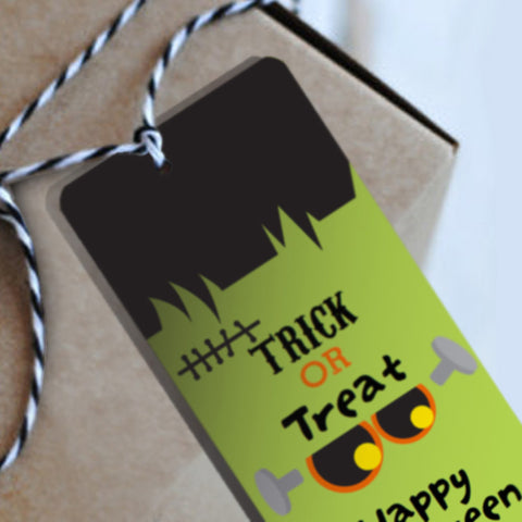 Frankenstein Halloween Favor Tags | Halloween Favors
