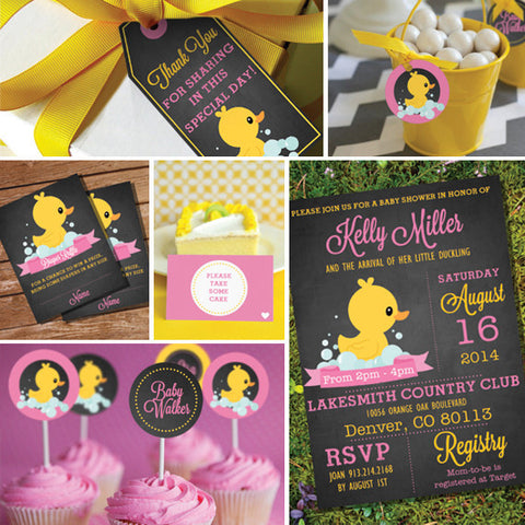 Rubber Duck Baby Shower Decorations For A Girl