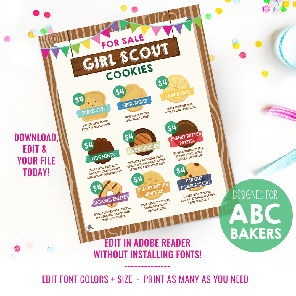 Girl Scout Cookie Seller Printable Kit | Girl Scout Cookie Printables – Sunshine Parties girl-scout-cookie-seller-printable-kit-girl-scout-cookie-printables-sunshine-parties