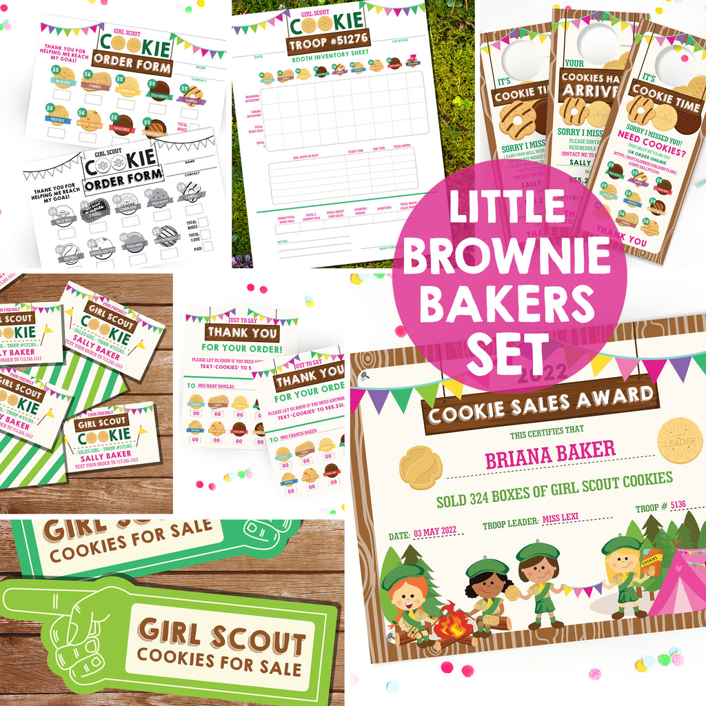 Little Brownie Baker Girl Scout Cookies Printable Set