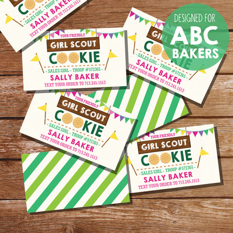 Girl Scout Cookie Seller Business Cards