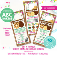 Girl Scout Cookie Seller Printable Door Hanger with QR Code