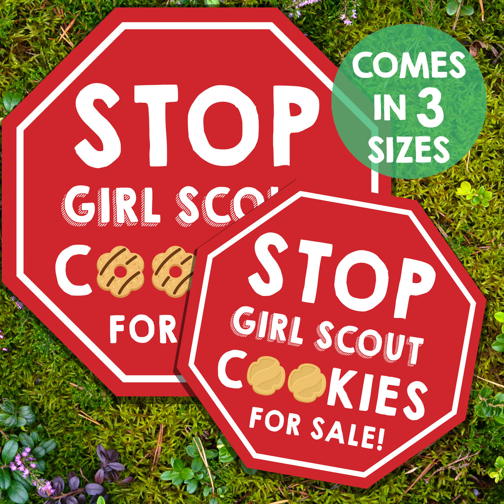 Girl Scout Cookie Stop Sign