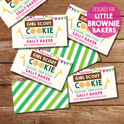 Girl Scout Cookie Seller Business Cards
