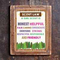 Girl Scout Law Poster