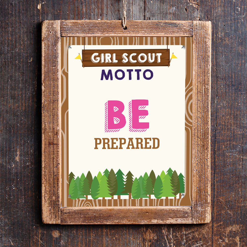 Motto Poster – Hall | Scout or Girl Parties Girl Scout Sunshine Poster Home
