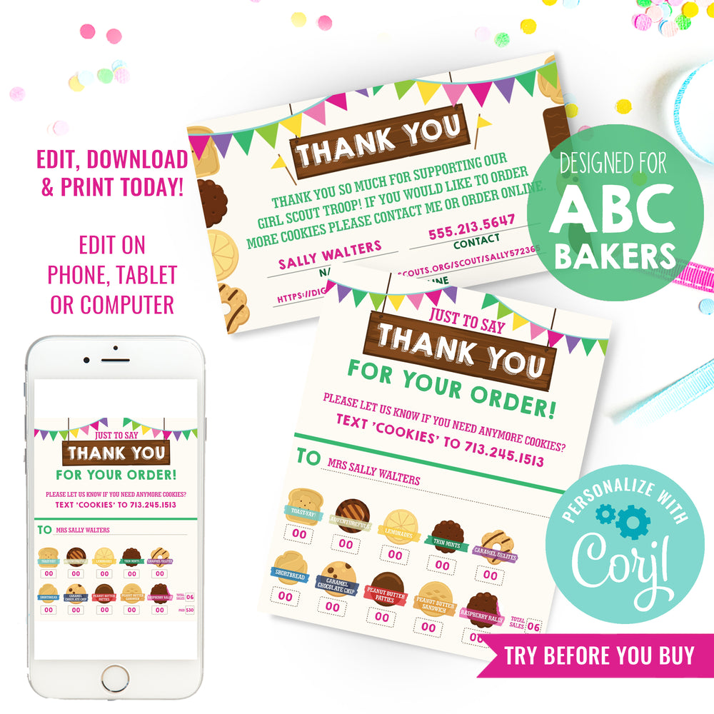 girl-scout-cookie-printables-girl-scout-cookie-sales-invoice-card-sunshine-parties for Girl Scout Thank You Cards Free Printable Girl Scout Cookie Printables | Girl Scout Cookie Sales Invoice Card | – Sunshine Parties for Girl Scout Thank You Cards Free Printable