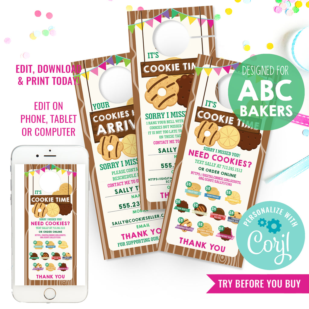 Girl Scout Cookie Seller Printable Door Hanger | Girl Scout Cookie Pri – Sunshine Parties girl-scout-cookie-seller-printable-door-hanger-girl-scout-cookie-pri-sunshine-parties