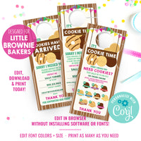 Girl Scout Cookie Seller Printable Door Hanger | 2023 LBB Girl Scout Cookie Printables